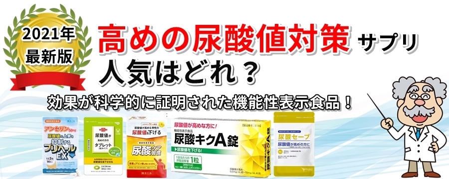 尿酸値対策サプリ