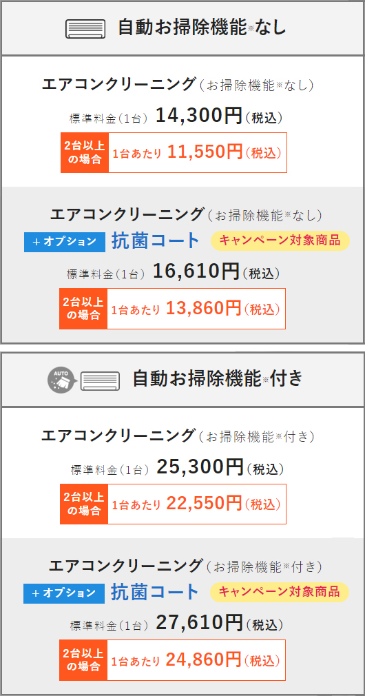 ダスキンほづみの料金体系