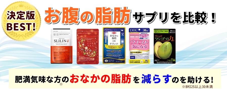 お腹の脂肪対策サプリ