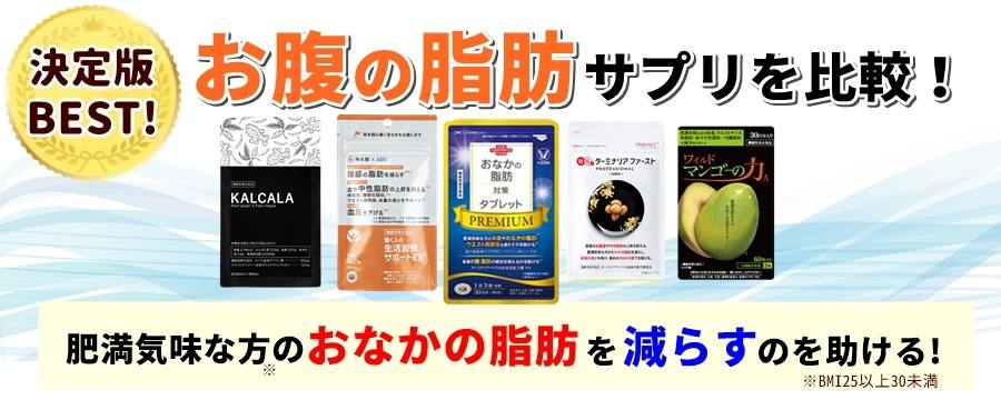お腹の脂肪対策サプリ