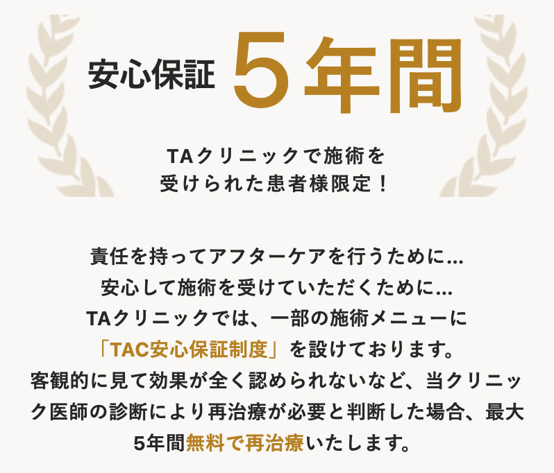 TAクリニックのアフターサポート