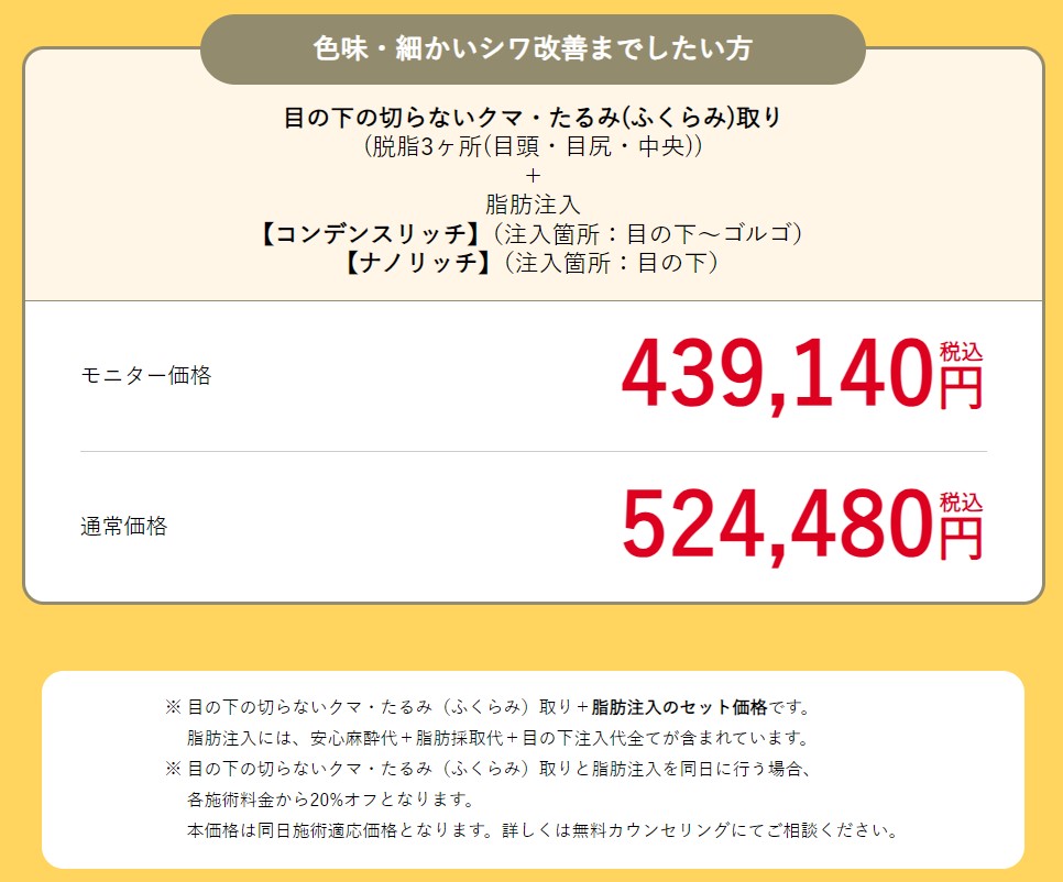 色味・細かいシワ改善までしたい方